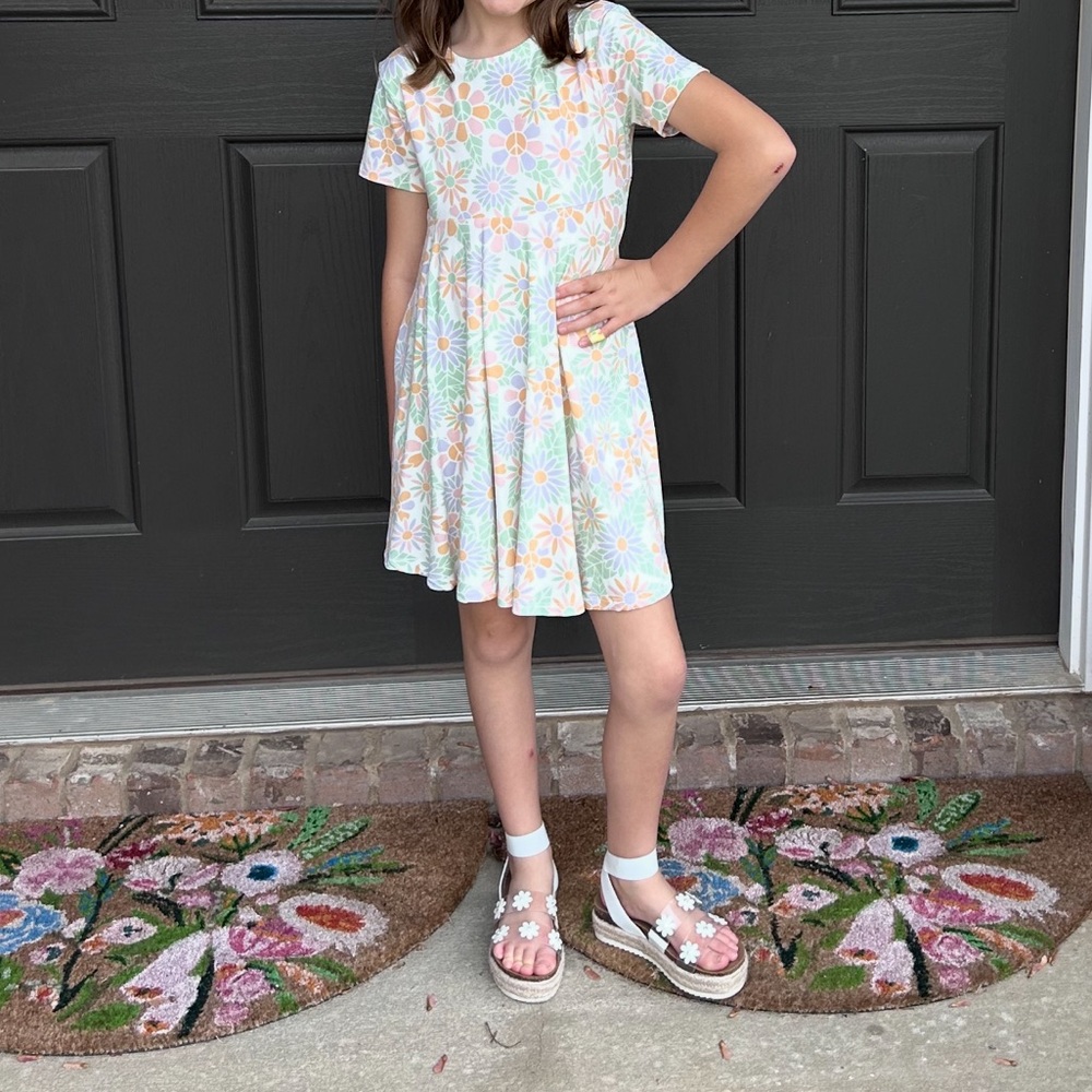 Floral Short Sleeve Dress